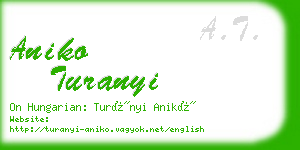 aniko turanyi business card